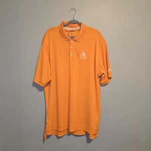 NWT Principal Charity Classic Adidas Climalite Orange Polo Golf Athletic Sz 2XL
